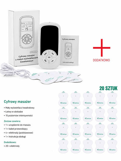 STIMCORE - Elektrostymulator EMS – Masażer Mięśni TENS 6 Trybów